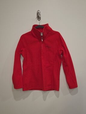 Craighoppers Red 1/4 Zip Fleece Pullover Size Medium